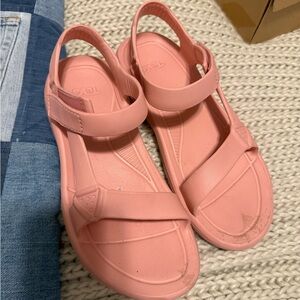 Teva Blush Sandals with Adjustable Straps